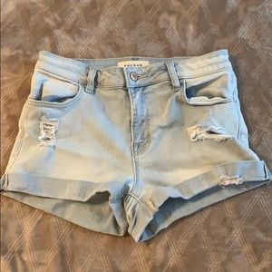 Pacsun light denim shorts